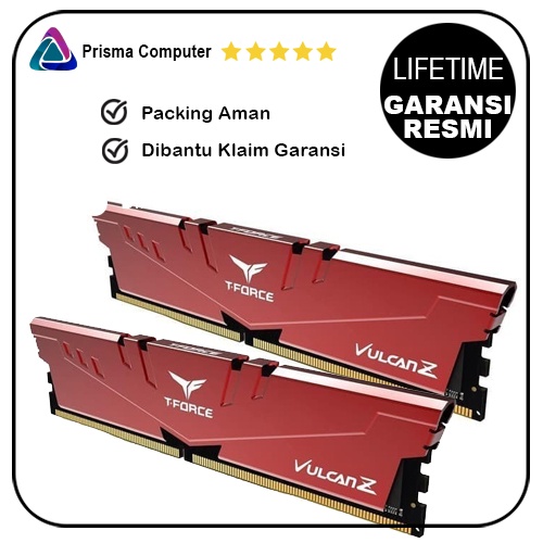Team Vulcan Z Red DDR4  64GB (2x32GB) 3200 MHz
