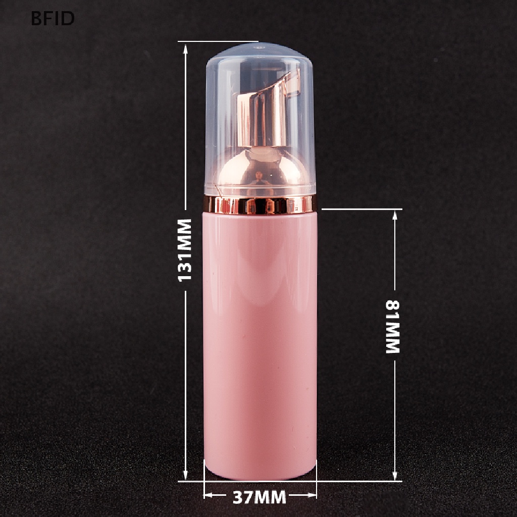 [BFID] Botol Pump Busa Plastik 50ml Pink Botol Kosmetik Pembersih Bulu Mata Wajah Kosong [ID]