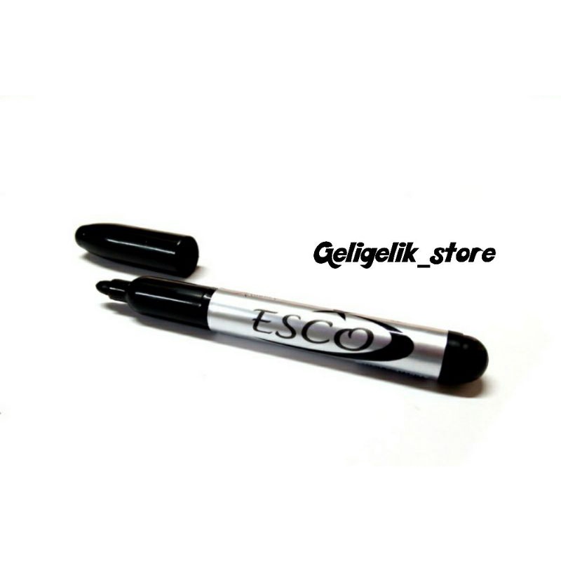 

SPIDOL PERMANEN MARKER ESCO ES-75 MURAH / PERMANENT MARKER HITAM (1 PCS)