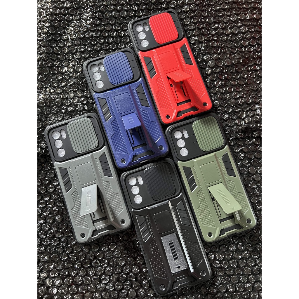 Case Spigen Phantom Robot Slide Camera Samsung A22 M22 A23 A32 4G J2 Grand J7 Prime A04 A04e 4G 5G I