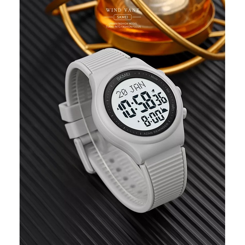 SKMEI Jam tangan Digital Pria Penunjuk Arah Kiblat Sport Watches - 1981