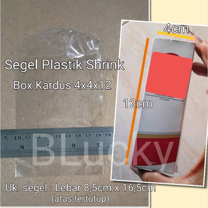 

100pcs Plastik Shrink Wrap Custom Lebar 8,5cmx16,5cm untuk Box Kardus 4x4x12