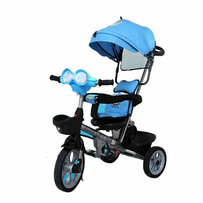 Jual Sepeda Anak Roda Tiga 3 Tricycle Stroller Bayi FAMILY 329 HT - Abu-abu Murah