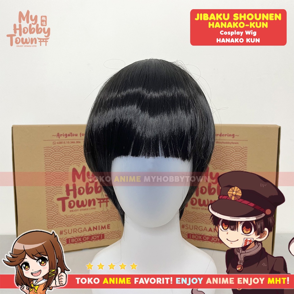 Wig Rambut Palsu Anime Toilet Bound Hanako kun Cosplay