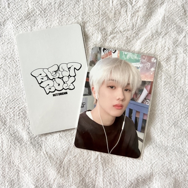 jisung postcard book beatbox set headset earphone
