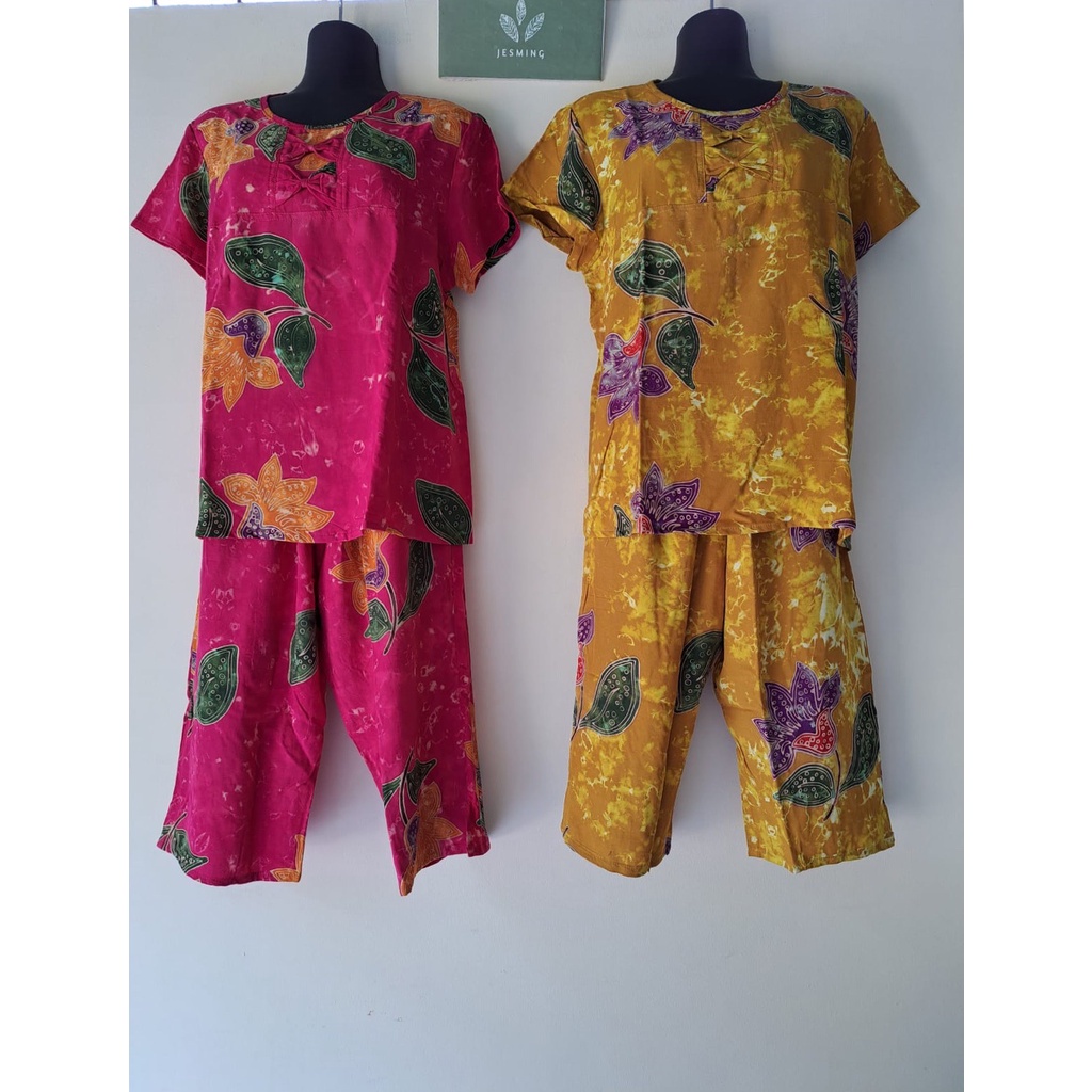 Batik Sunan Setelan Celana 3/4 Standar Dewasa