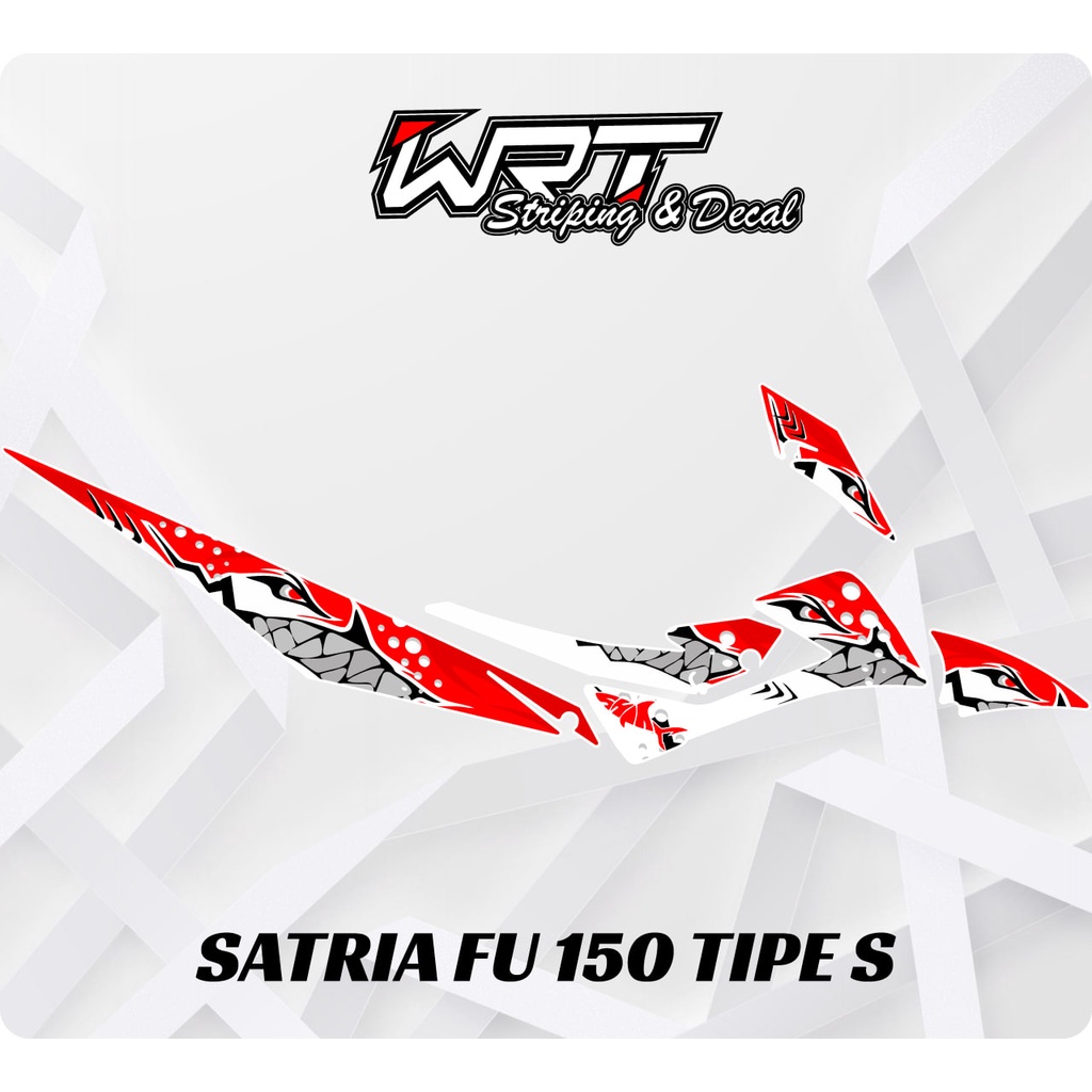 Striping Satria FU Tipe S-Stiker Decal Satria FU 150 Tipe S Hiu
