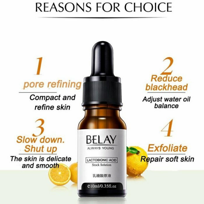 Serum wajah belay Lactobionic Acid / Serum Anti Aging Keriput / Anti Penuaan Dini