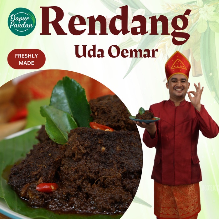 

Rendang Uda Oemar Padang Daging Sapi 250g Siap Makan RTE Enak Praktis