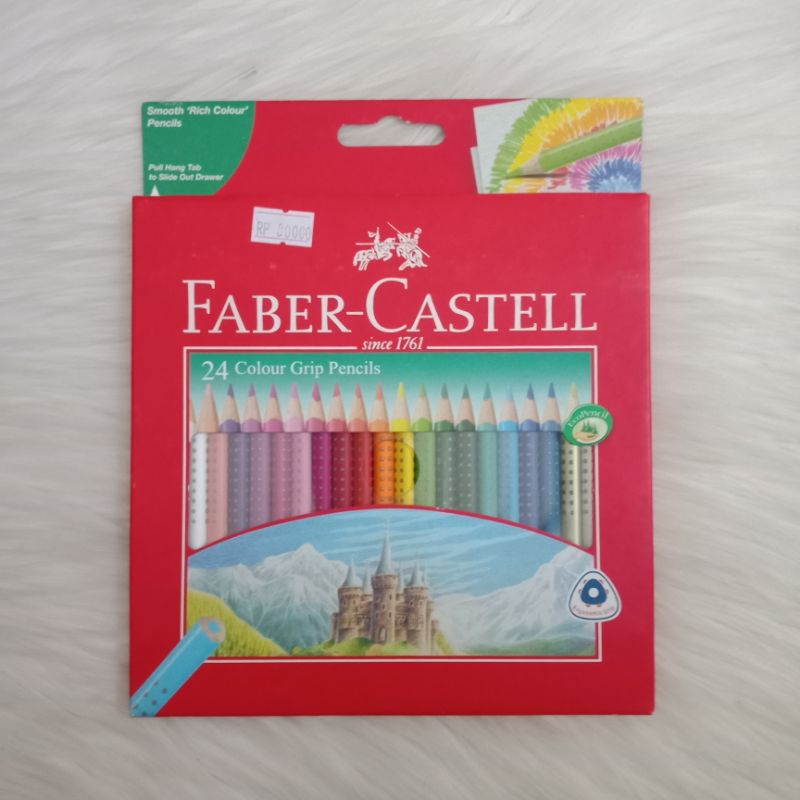 Faber Castell 24 Colour Grip Pencils