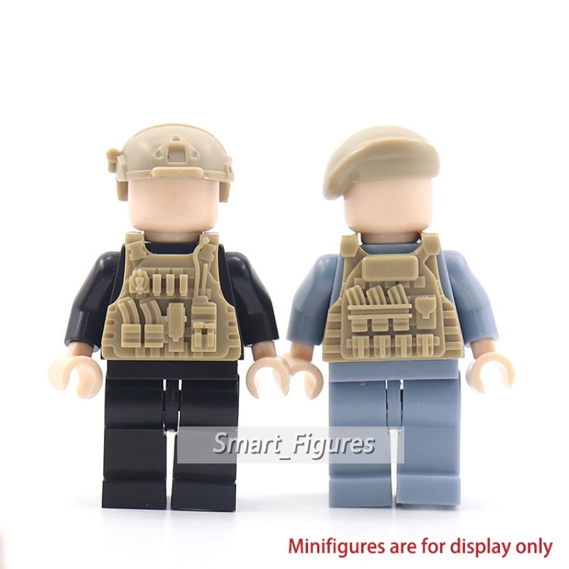 Minifigures Memakai Peralatan 36pcs Aksesoris DIY Kompatibel Dengan Blok Bangunan Partikel Kecil 3pilihan Warna