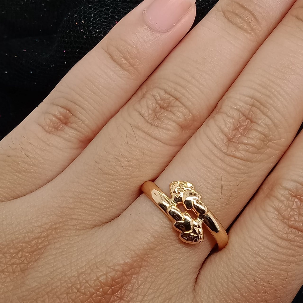 Cincin Emas 17K - 1.1 gr Kadar 750 - 1022