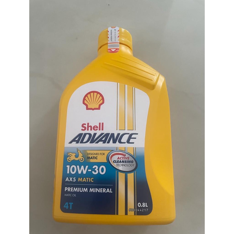 oli shell advance ax5 MATIC SCOOTER 10w30 0,8liter ORIGINAL 100PERSEN