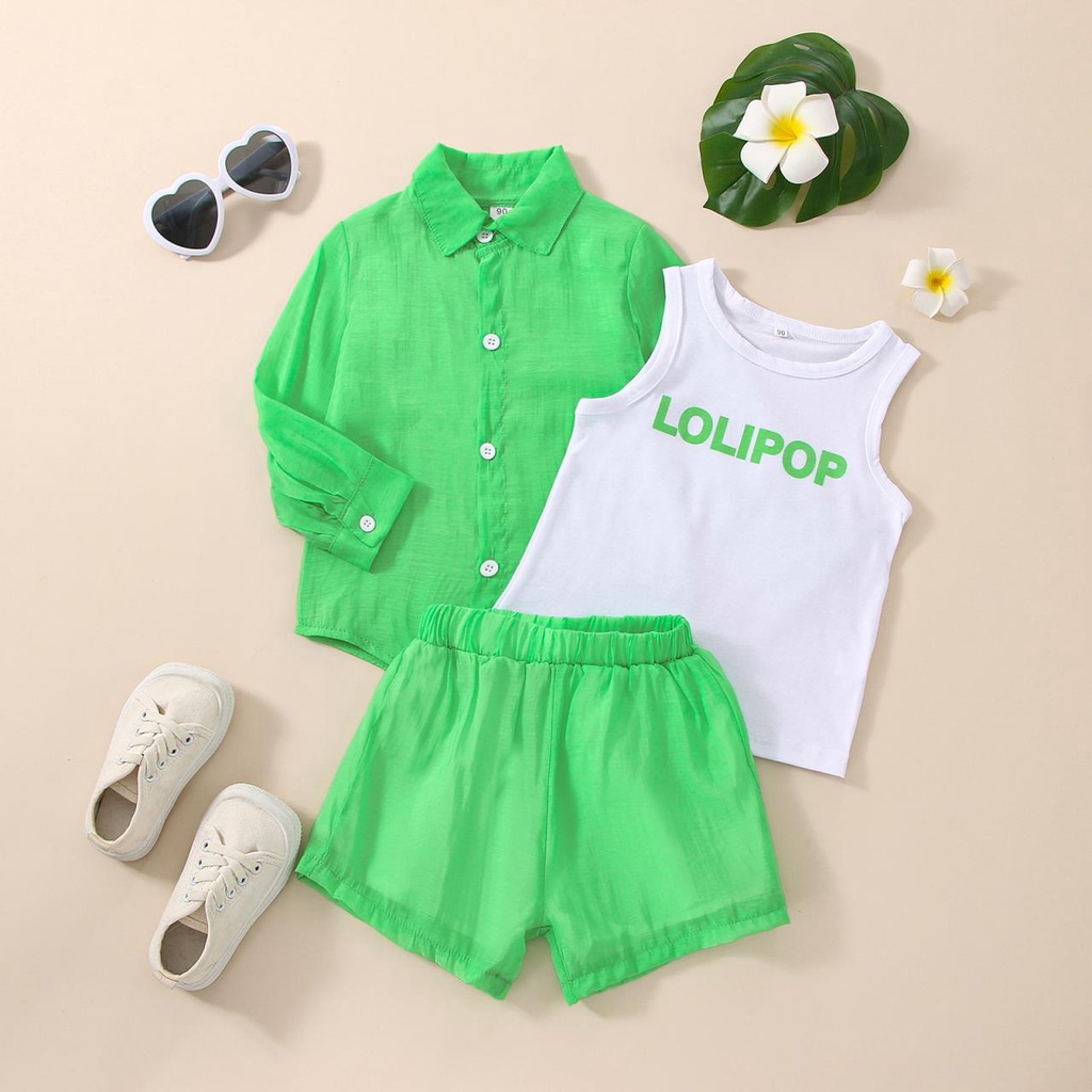 (LOLI-JKT) BS-375 STELAN ANAK CEWEK LOGO LOLIPOP 7 WARNA BAHAN BAGUS SIZE 100-150
