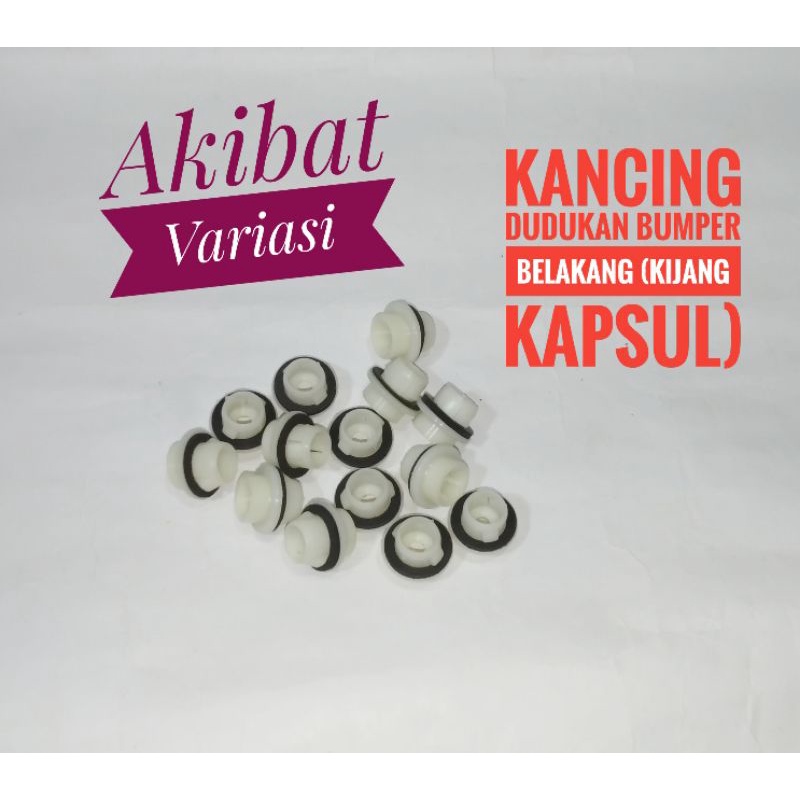 Klip Dudukan Support Bemper Belakang Mobil (Toyota Kijang Kapsul) Kancing Dudukan Bemper Belakang Mo