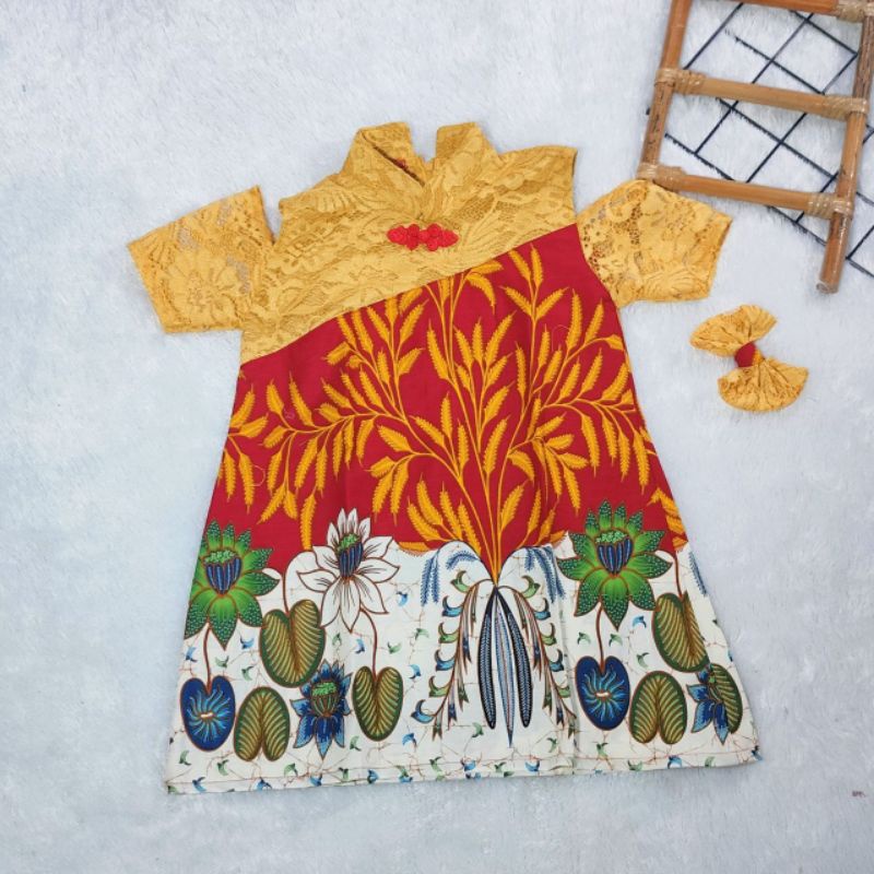 ZIZA DRESS CHEONGSAM | DRESS SINCIA | DRESS SHANGHAI | DRESS IMLEK BAYI | DRESS IMLEK ANAK | BATIK I
