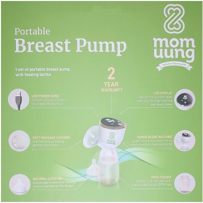 BREAST PUMP POMPA ASI MOM UUNG MOMUUNG ELECTRIC BREAST PUMP SINGLE PUMP MURAH LEMBUT SILENT MOMUUNGID