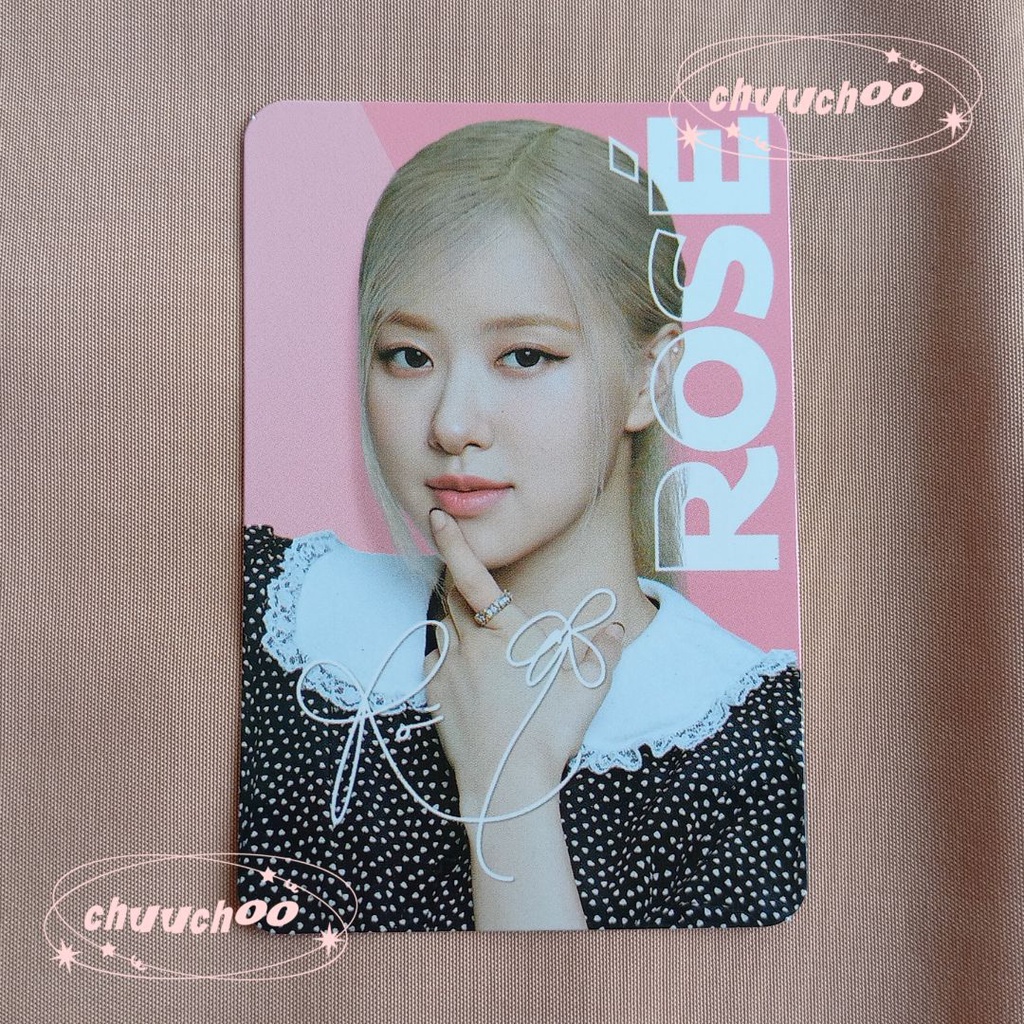 PC Photocard Official Rose Blackpink Rose Oreo