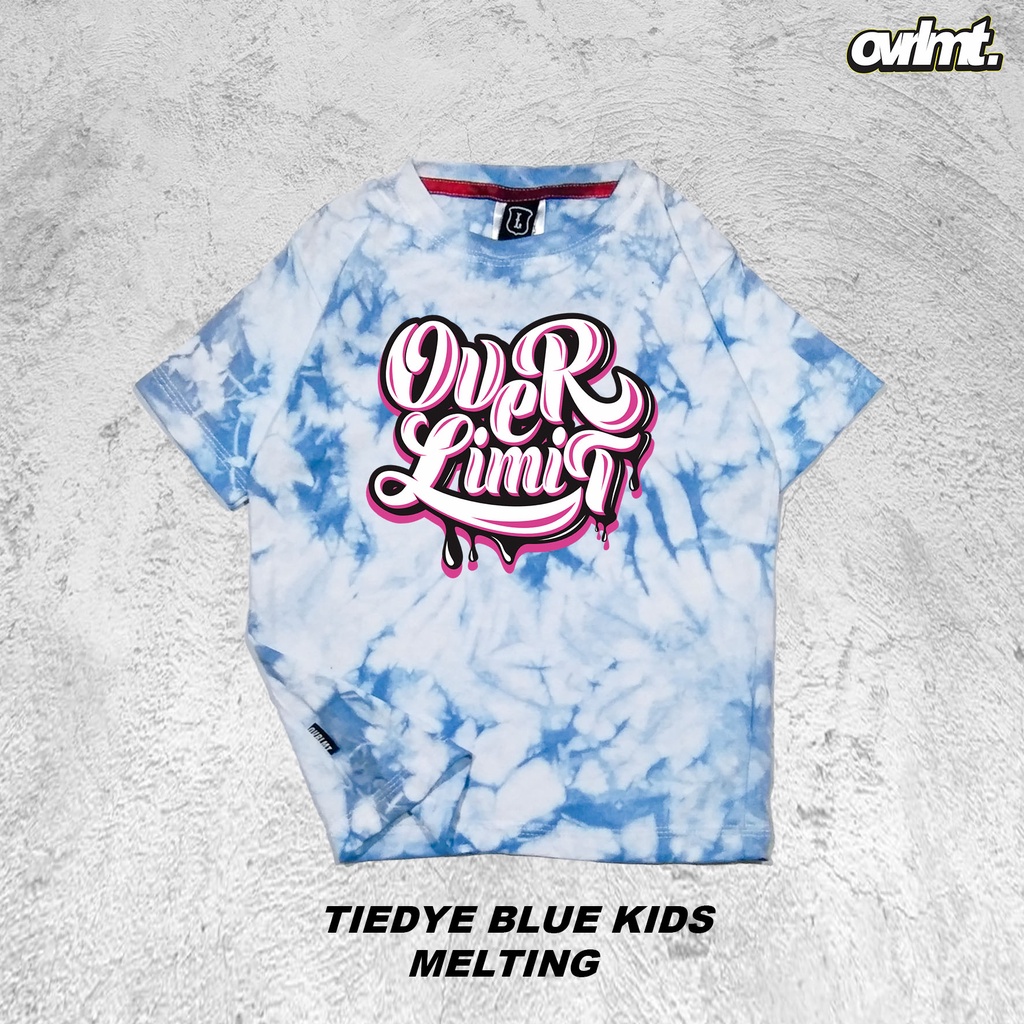 T-SHIRT | KAOS | ANAK | BALITA | TIEDYE | BLUE | MELTING OVERLIMIT