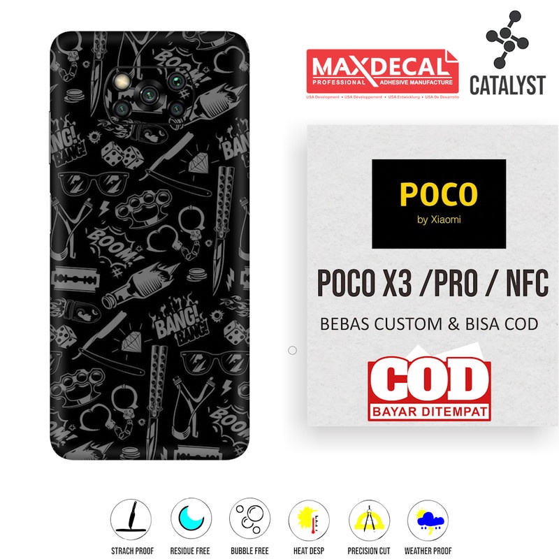 Garskin Skin Fullbody POCO X3 / PRO / NFC GUNDAM Bisa CUSTOM - KODE 3VJA