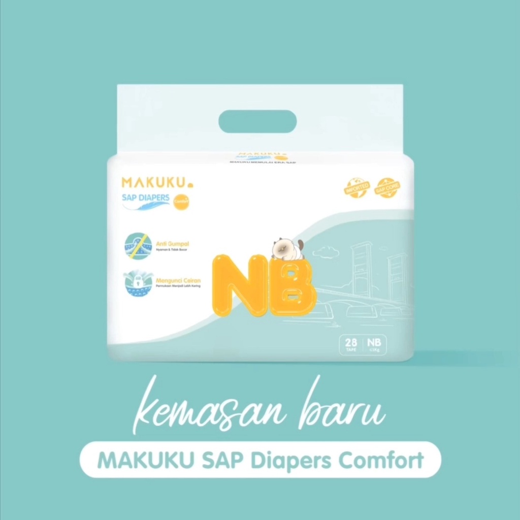 Makuku Air Diapers Comfort Tape Nb28/ Toko Makmur Online