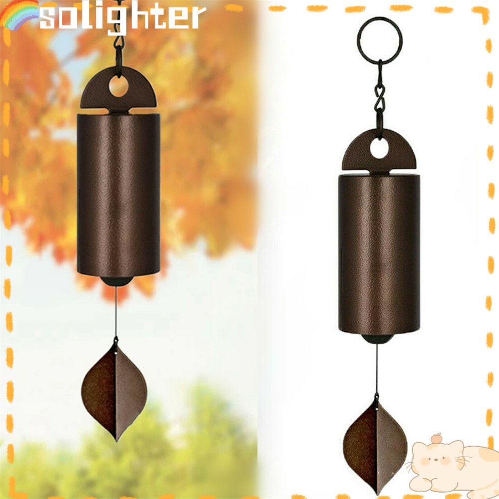 Solighter Lonceng Angin Logam Antik Hadiah Dekorasi Taman Outdoor Serenity Bell