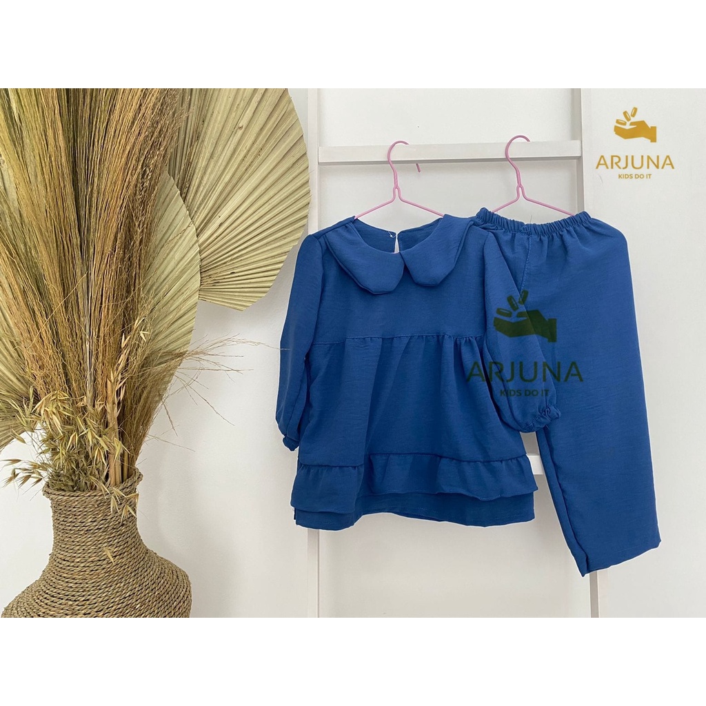 Setelan Crinkle Airflow anak perempuan / One set Crinkle Airflow / Setelan Anak Perempuan arjuna Kids azkia original