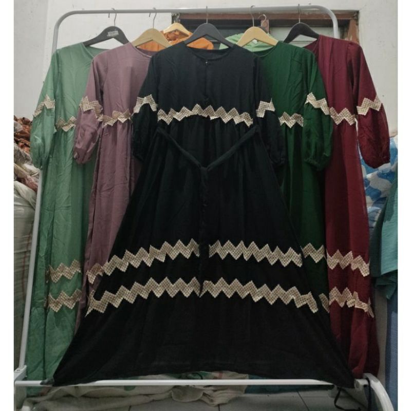 GAMIS ANAK TANGGUNG CERUTY BABYDOL RENDA ZIGZAG//GAMIS ANAK TANGGUNG//GAMIS TANGGUNG//GAMIS CERUTY//
