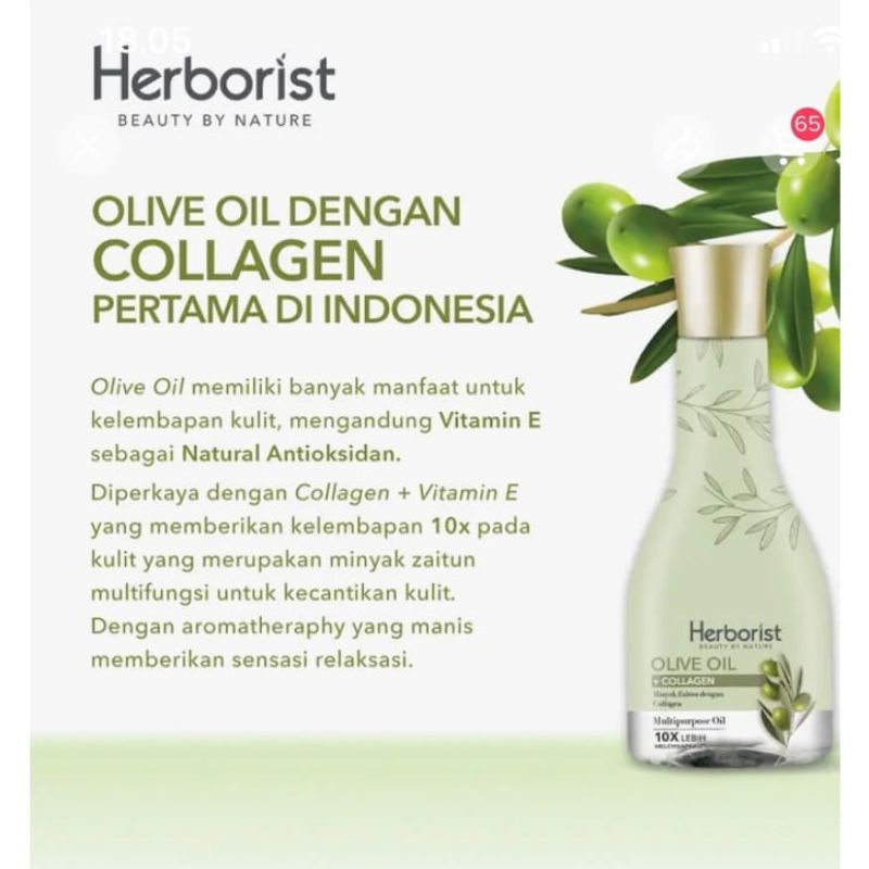 ( READY STOCK ) HERBORIST OLIVE OIL DENGAN COLLAGEN