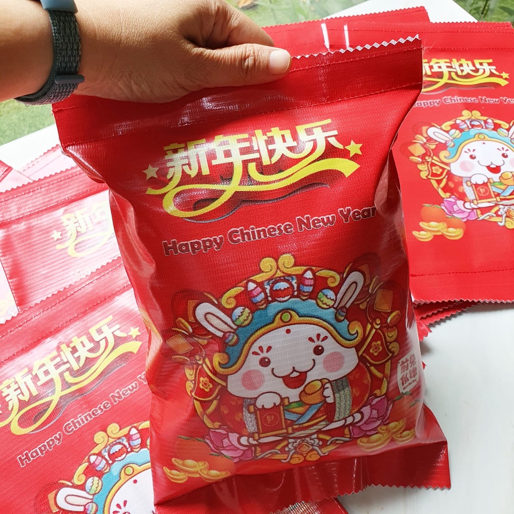 

Imlek Pouch Snack Vinyl CNY Hampers Kemasan Ulang Tahun Birthday Tas Kado