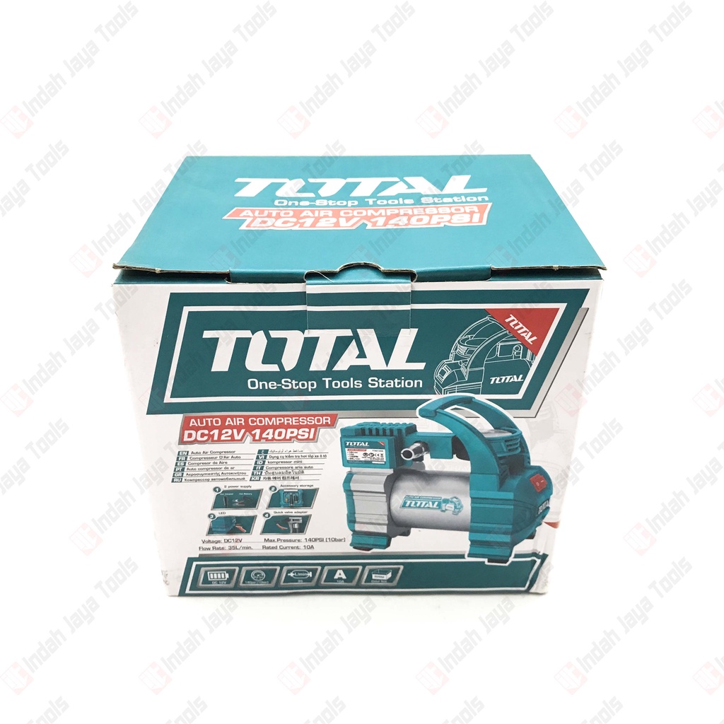 TOTAL 1406 Kompresor Angin Mini Auto Air Compressor Pompa Ban Mobil