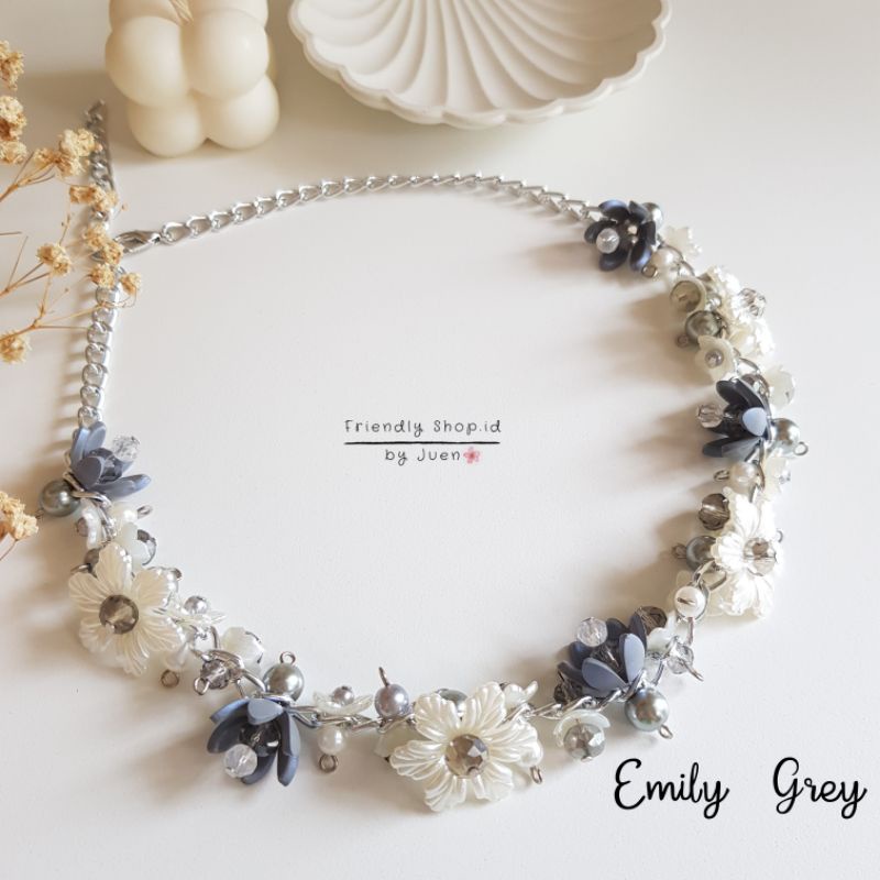 EMILY NECKLACE PREMIUM - ELSA / KALUNG MANIK / KALUNG HIJAB / KALUNG KRISTAL / CHOOKER