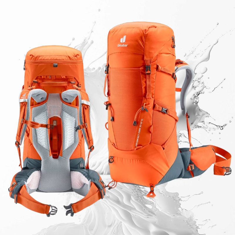 TENDAKI •Tas Deuter Aircontact Core 35+10SL - 40+10 - 45+10SL - 50+10 - Trekking Backpack