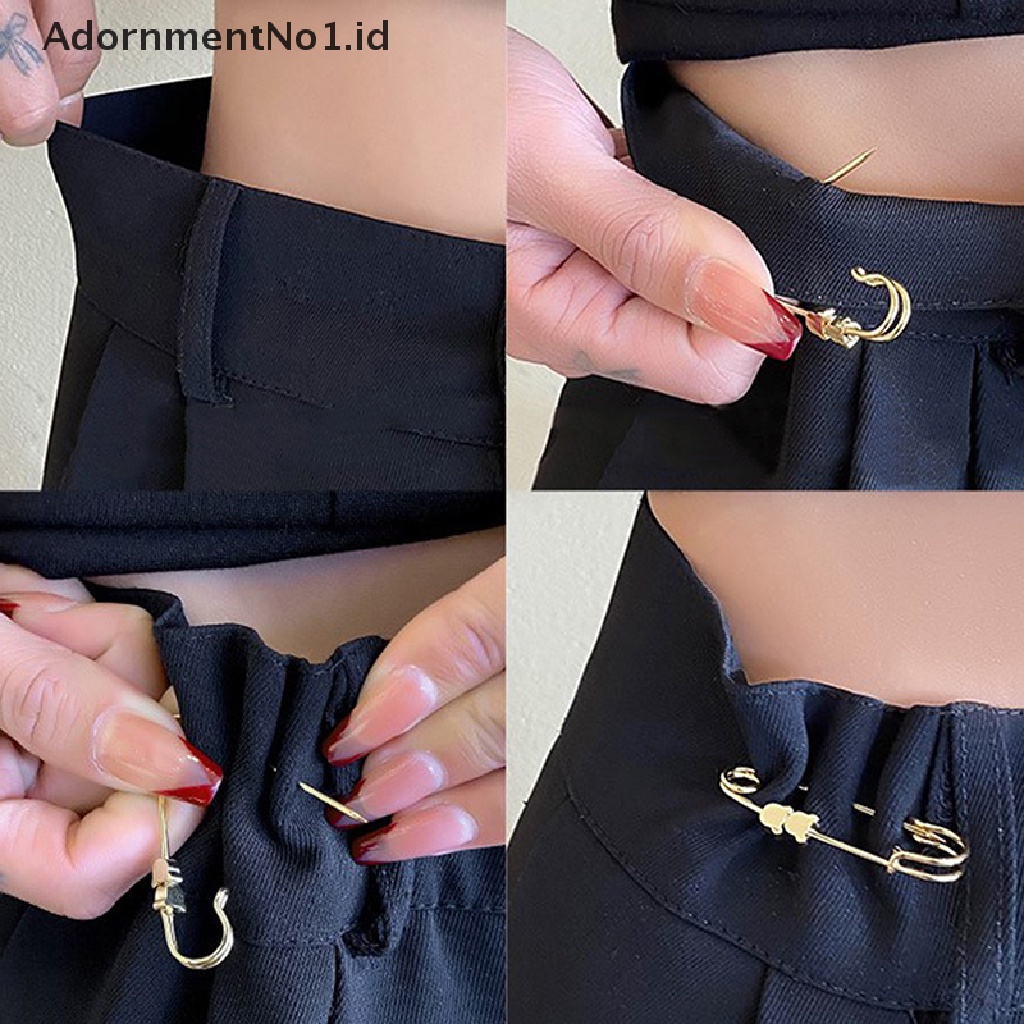 [AdornmentNo1] Pin Pinggang Rok Penyesuaian Adjustable Bros Emas Hati Bintang Tetap Pakaian Pinggang Celana Pinggang Perubahan Artefak Kecil [ID]