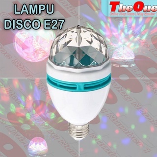 Lampu DISCO LED Fitting Mini Lampu Disco Warna Warni RGB E 27 dan E 67