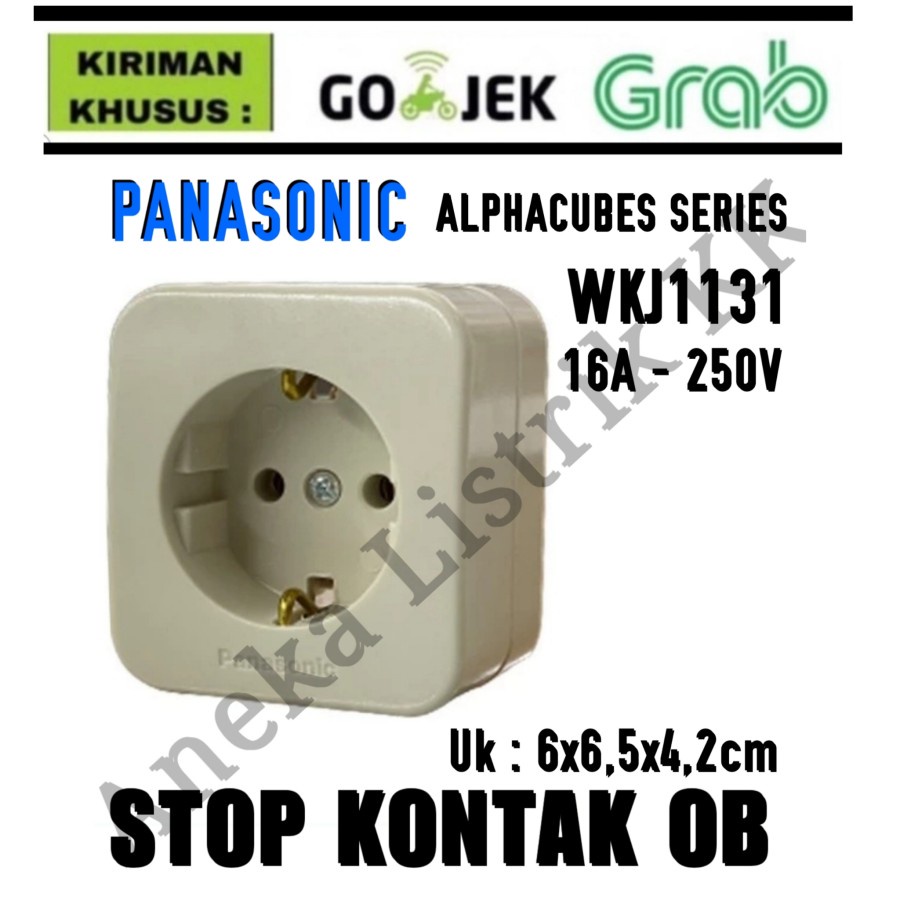 PANASONIC ALPHACUBE STOP KONTAK OUTBOW WKJ 1131 STOPKONTAK OB WKJ1131