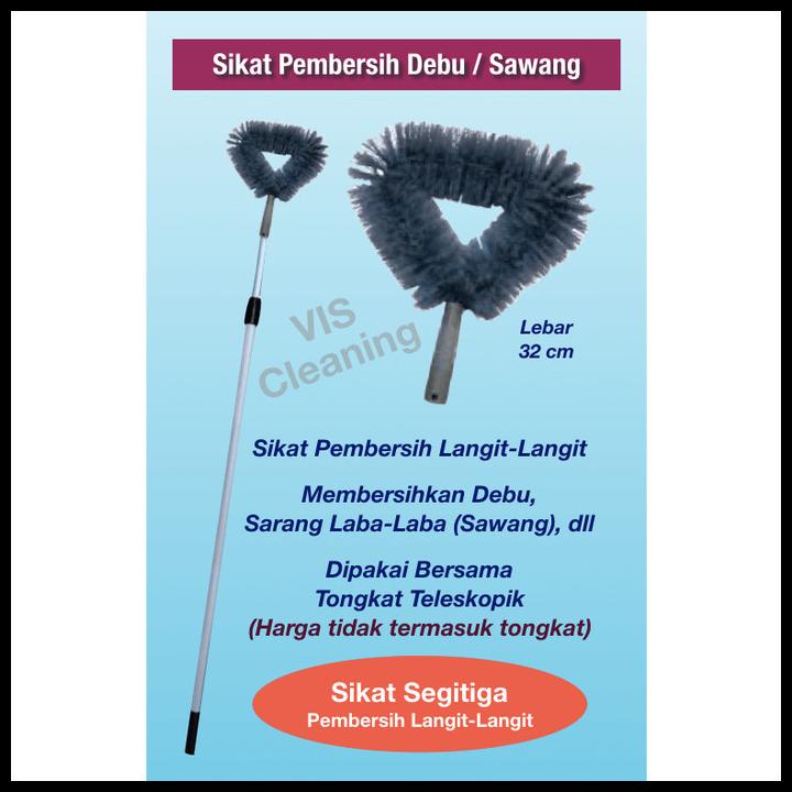 Sikat Segitiga Pembersih Langit-Langit / Sawang
