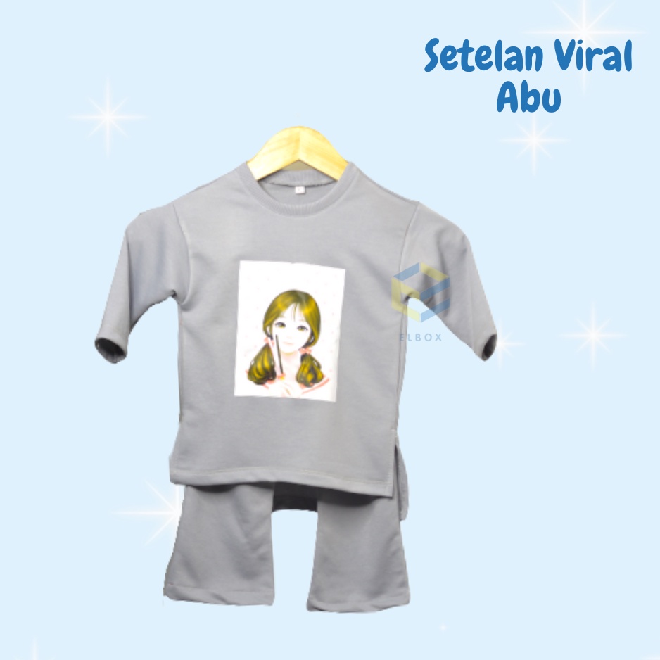 Setelan Anak Viral Usia 1 - 6 Tahun / Setelan Baju Anak Terkini / Termurah