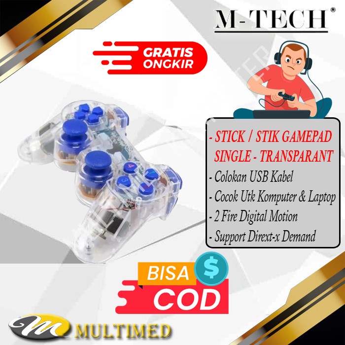 STIK STICK GAMEPAD Single Transparant M-tech