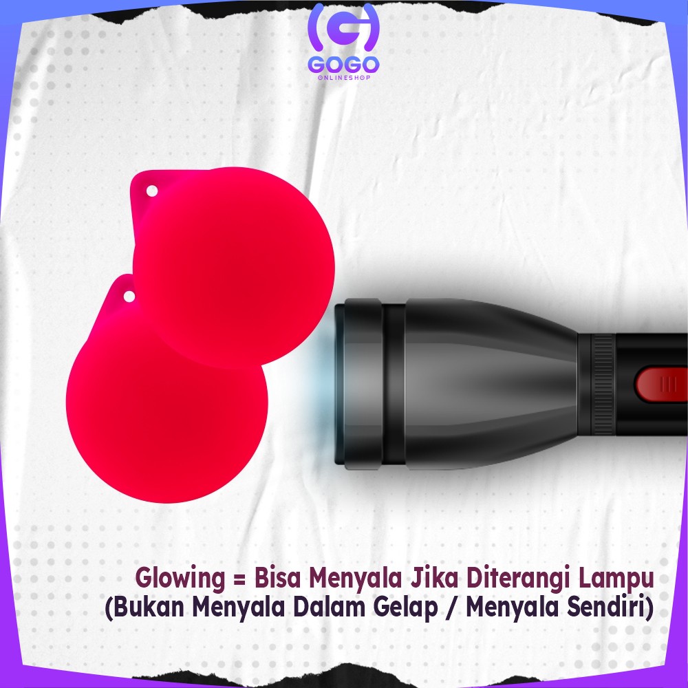 GOGO-M306 Mainan Anak Lato Lato Glow In The Dark  / Tek Tek / Lotto Lotto / Mainan Tradisional Adu Bola Glowing Jadul Tempo dulu