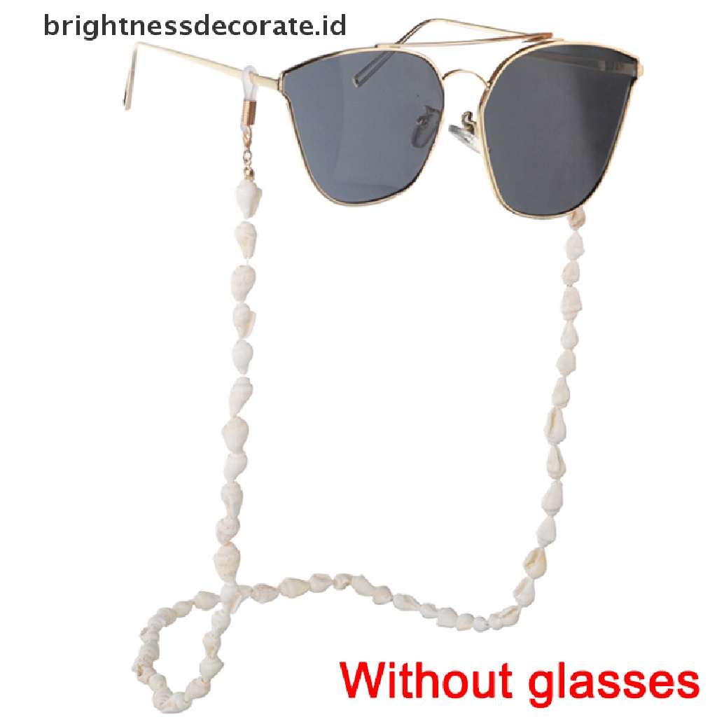 [Birth] Tempat Kacamata Rantai Shell Kacamata Baca Spectacles Neck Cord Metal Strap [ID]