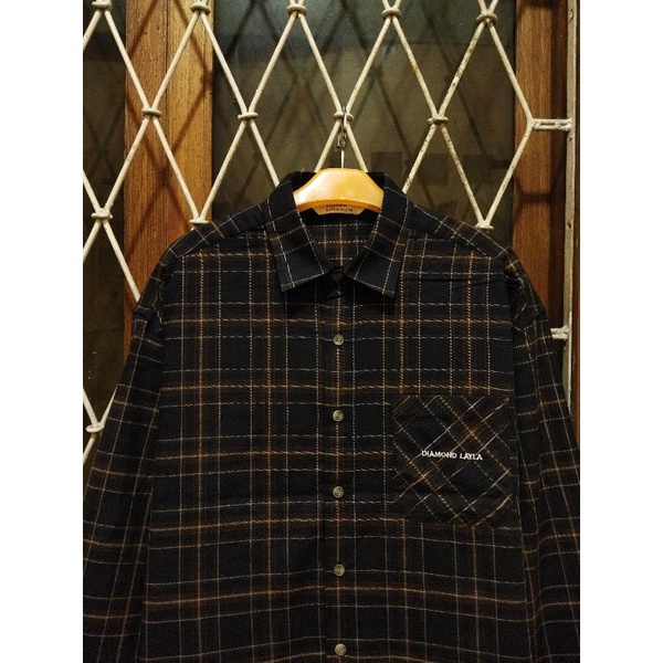 kemeja kasual bts diamond layla endless love XL fit kemeja jungkook bts