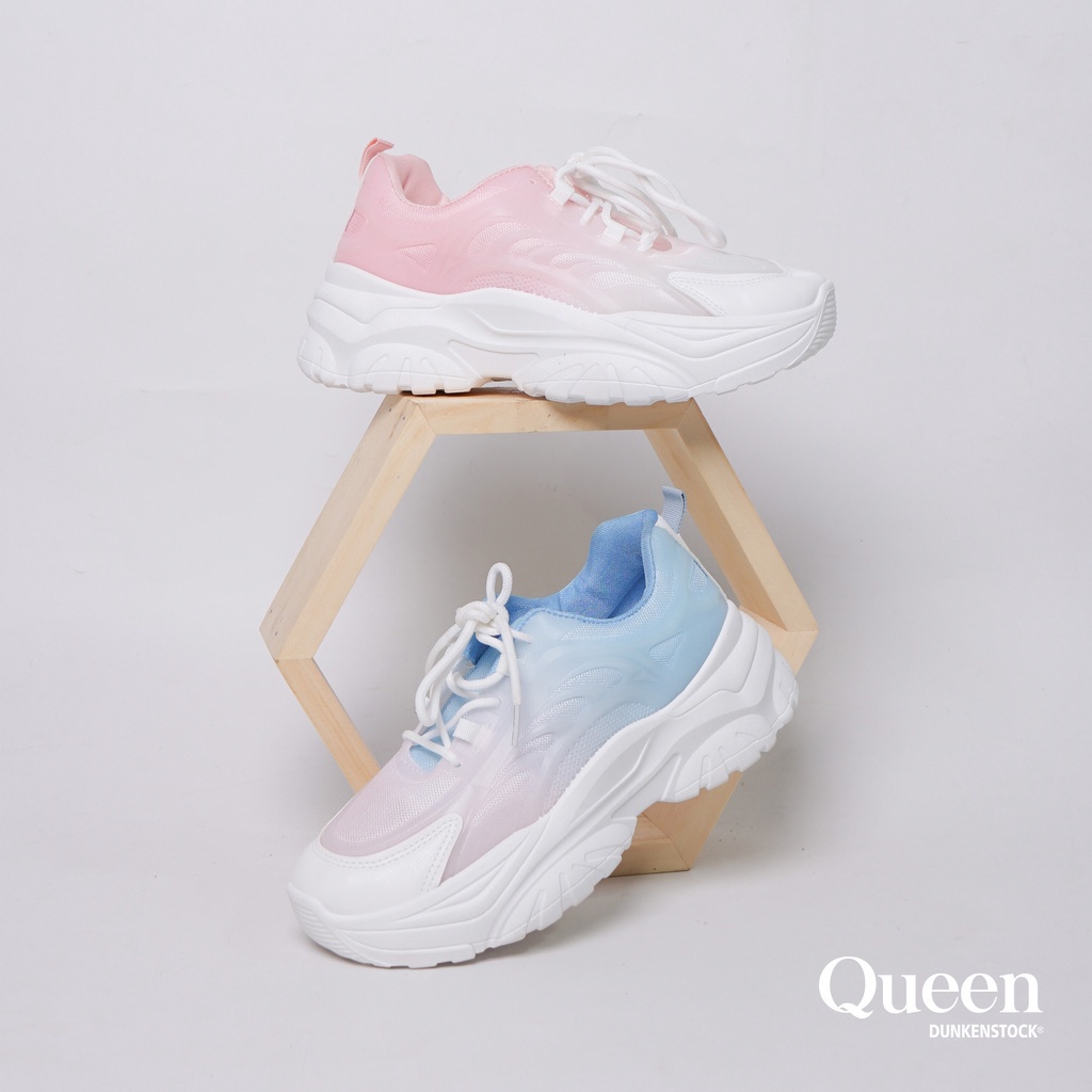 Adarastore - Dunkenstock QUEEN Sepatu Sneakers Korean Style Wanita Terbaru Sepatu Sport Cewek Kekinian