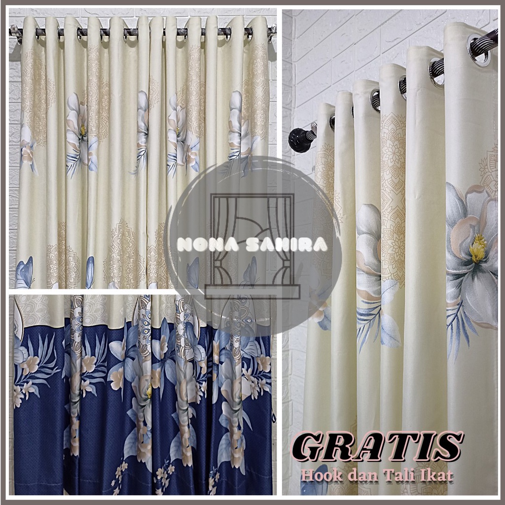 GORDEN MINIMALIS JENDELA PINTU TERLARIS MODEL SMOKERING 12 RING KATUN MOTIF BUNGA