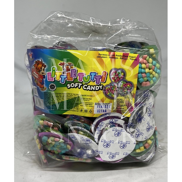 

Permen Little Tutti Soft Candy pak / pack / sak BESAR isi 160 pcs @ 3 gr