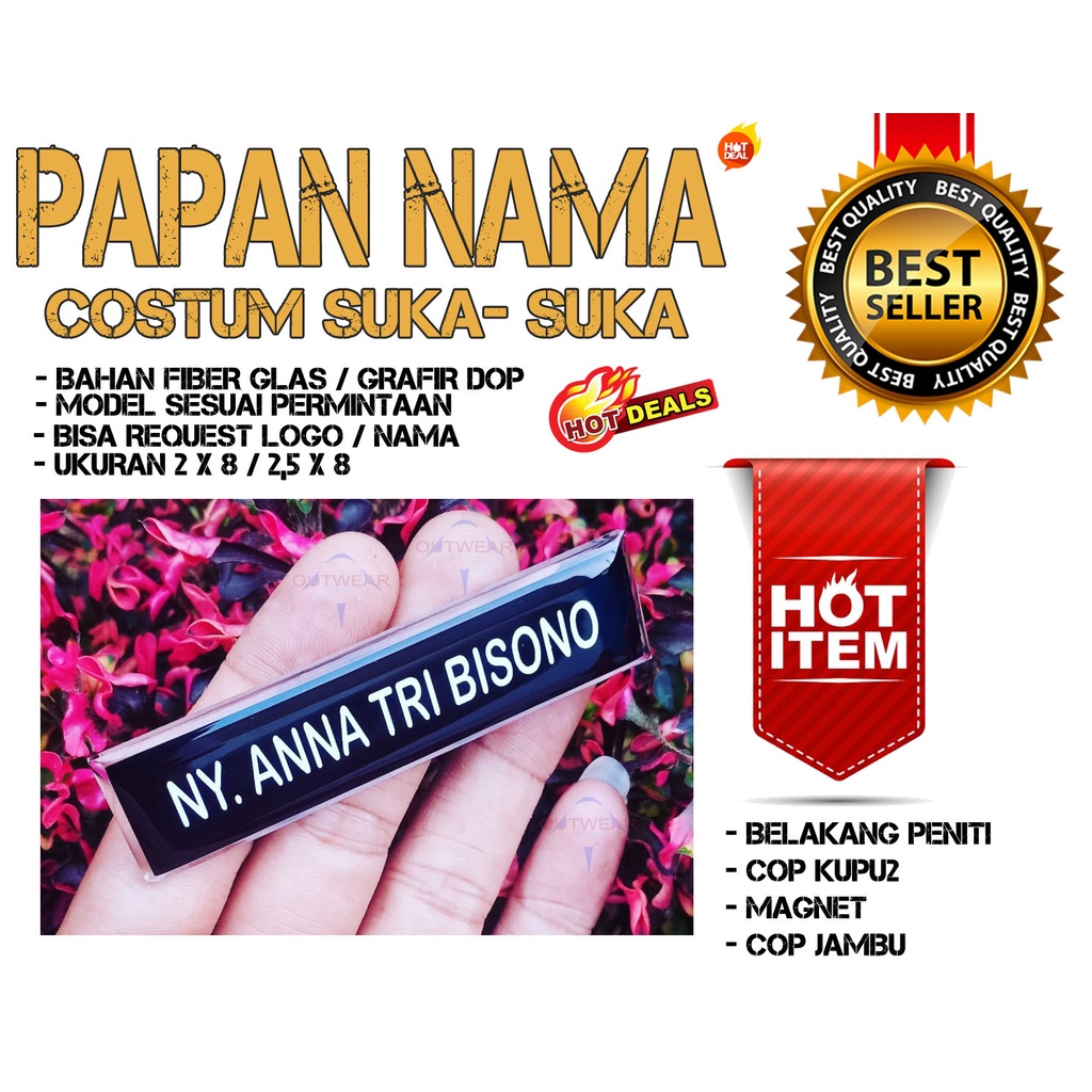 

PAPAN NAMA BENING/TRANSFARAN UKURAN KECIL