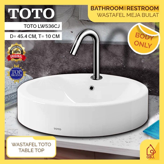 WASTAFEL MEJA BULAT TOTO LW536CJ (BODY ONLY) / WASHTAFEL CUCI TANGAN