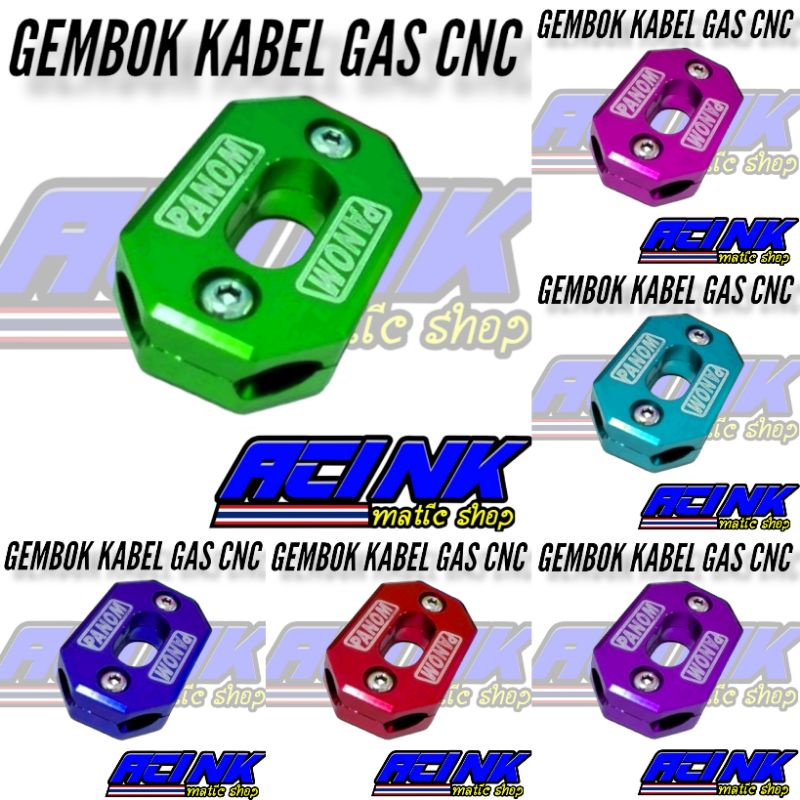 Gembok cnc gembok kabel gas cnc / gembok slang gardan cnc