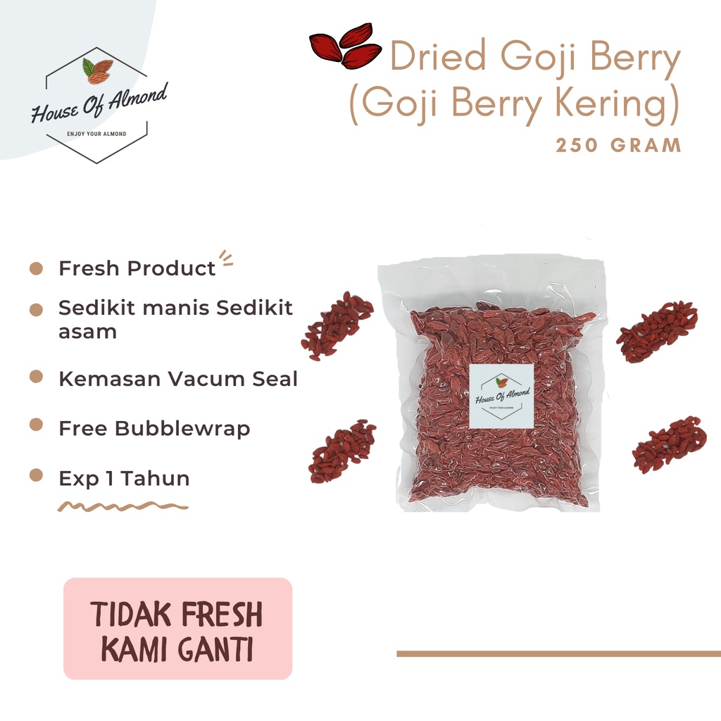 

Dried Goji Berry (Goji Berry Kering) 250gr