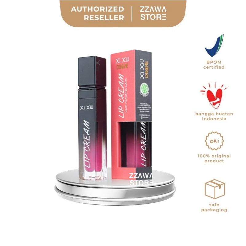 XI XIU Divine Lip Cream Light Pigmented Matte | Lipcream BPOM 4 gr